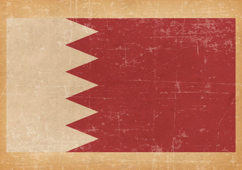 Flag of Bahrain on Grunge Background - Kostenloses vector #433371